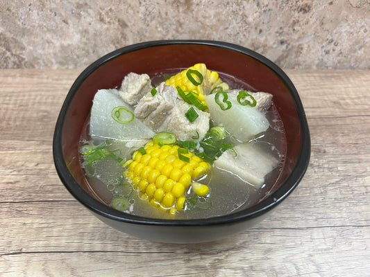 (S)Frozen Taiwanese Pork belly, corn and daikon radish soup